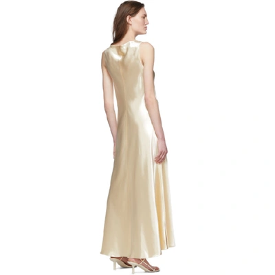 Shop The Row Off-white Satin Natasha Dress In Van Vanilla