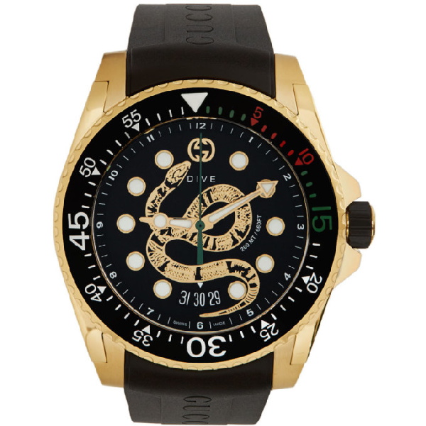 gucci dive watch snake