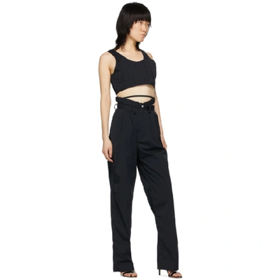 Shop Markoo Black 'the Pleat' Trousers