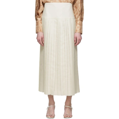 Shop The Row White Magdita Skirt In Ivr Ivory