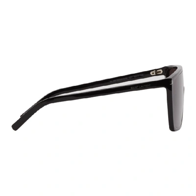 Shop Saint Laurent Black Mask Ace Sl 364 Sunglasses In 001 Black