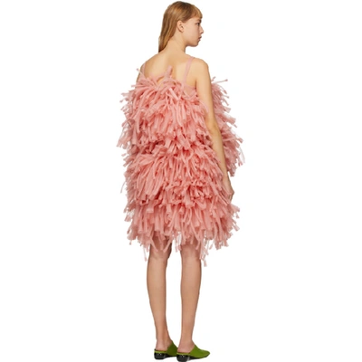 Shop Paula Canovas Del Vas Pink Organza Churro Dress