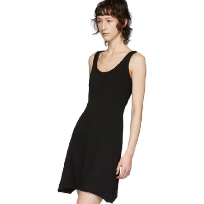 Shop Helmut Lang Black Ponte Tank Dress