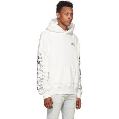 Shop Amiri Off-white Grateful Dead Bear Hoodie In Ivo