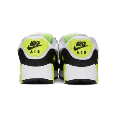 Shop Nike White And Grey Air Max 90 Sneakers In 103volt