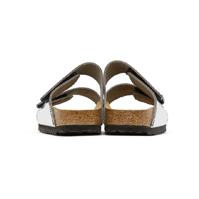 Shop Proenza Schouler Silver Birkenstock Edition Arizona Sandals