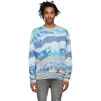 Shop Amiri Multicolor Oversized Tie-dye Sweatshirt