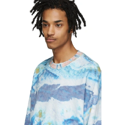 Shop Amiri Multicolor Oversized Tie-dye Sweatshirt