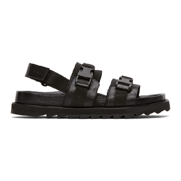 all black jordan sandals