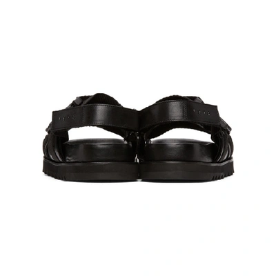 Shop Tiger Of Sweden Black Jordan Sandals In 050 Black