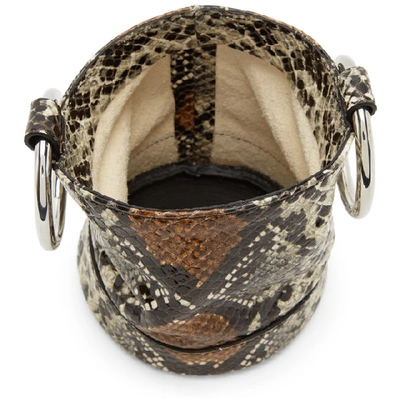 Shop Simon Miller Grey Snake Bonsai 15 Bag In 30016 Snake