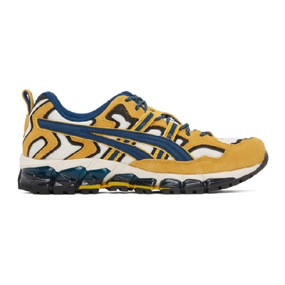 Shop Asics Yellow And White Gel-nandi 360 Sneakers In 100 Cream/m