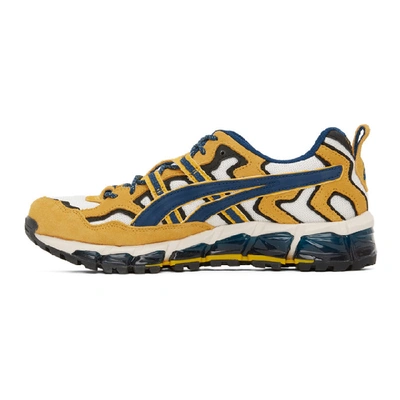 Shop Asics Yellow And White Gel-nandi 360 Sneakers In 100 Cream/m