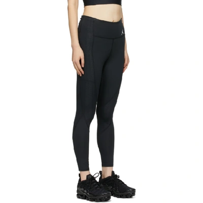 Shop Jordan Black Logo Leggings In 010 Black