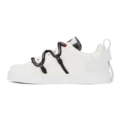 Shop Dolce & Gabbana Dolce And Gabbana White Insert Portofino Sneakers In 89697biancn