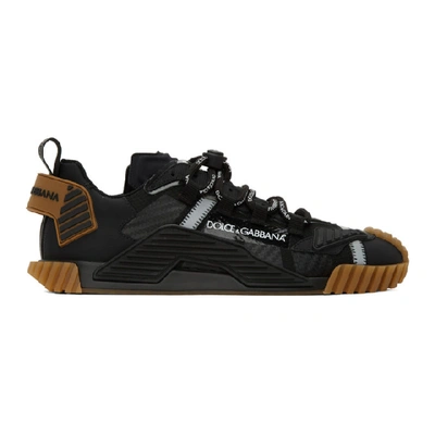 Shop Dolce & Gabbana Dolce And Gabbana Black Ns1 Sneakers In 8b956 Black