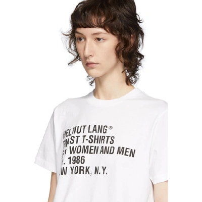 Shop Helmut Lang White Standard T-shirt In Chalk White