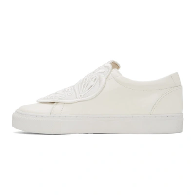 Shop Sophia Webster White Butterfly Sneakers