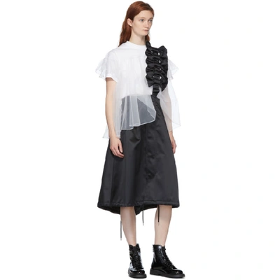 Shop Noir Kei Ninomiya Black Bow Detail Suspender Skirt In 1 Black