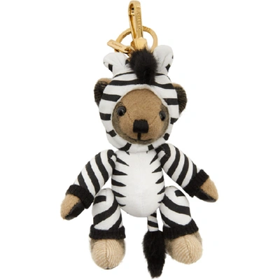 Shop Burberry Multicolor Thomas Bear Keychain In Archive Bei