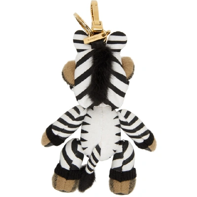 Shop Burberry Multicolor Thomas Bear Keychain In Archive Bei