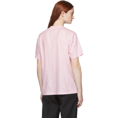 Shop Burberry Pink Logo Ariana T-shirt In Cloud Pink