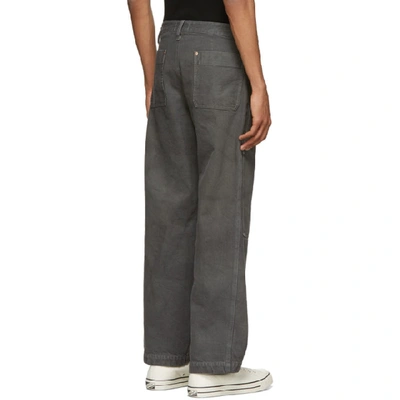 Shop Tanaka Grey Work Jeans In Slate