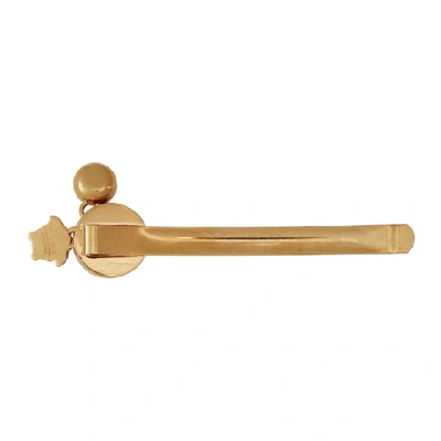 Shop Versace Ssense Exclusive Gold Tribute Hair Clip In Kcot Gold