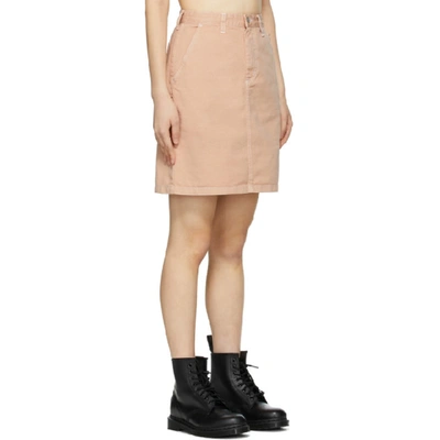 Shop Carhartt Work In Progress Pink Armanda Miniskirt In Powdery