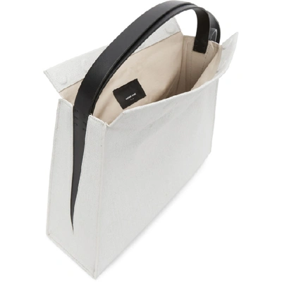 Shop Aesther Ekme White Canvas Tote In 139 White