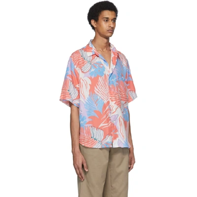 Shop Etro Multicolor Dark Ping Short Sleeve Shirt In 652 Darkpin