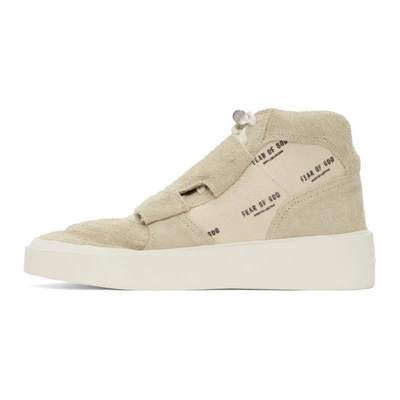 Shop Fear Of God Off-white Skate Mid Sneakers In 110