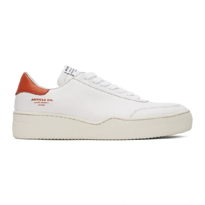 Shop Article No. White And Orange 0517-1101 Sneakers In White/orang