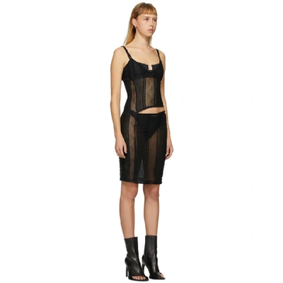 Shop Ann Demeulemeester Black Ignota Cut-out Slip Dress In 099 Black