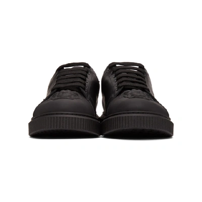 Shop Versace Black Signature Nyx Sneakers In D41 Black