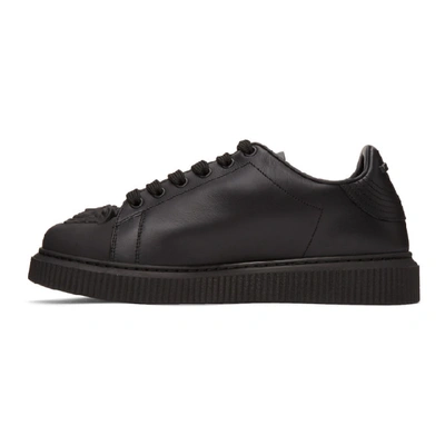 Shop Versace Black Signature Nyx Sneakers In D41 Black