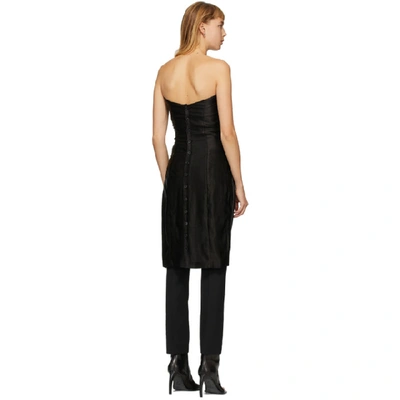 Shop Ann Demeulemeester Black Dimness Asymmetric Corset In 099 Black