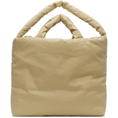 Shop Kassl Editions Beige Large Trench Bag In 0003 Beige