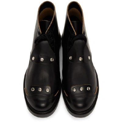 Shop Comme Des Garçons Homme Deux Black Safety Boots