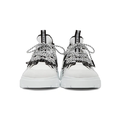 Shop Mcq By Alexander Mcqueen Mcq Alexander Mcqueen White Orbyt Runner Sneakers In 1065blkoffw