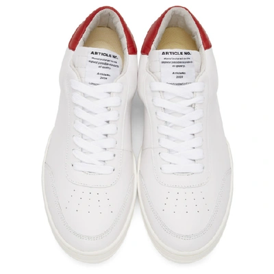 Shop Article No . Ssense Exclusive White And Red 0517-04-07 Sneakers In White/red