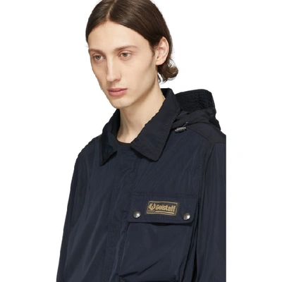 Shop Belstaff Navy Weekender Jacket In 80092 Drkin