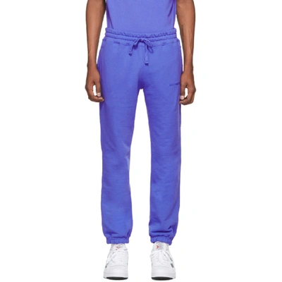 Shop Aimé Leon Dore Aime Leon Dore Blue French Logo Lounge Pants In Amp Blue