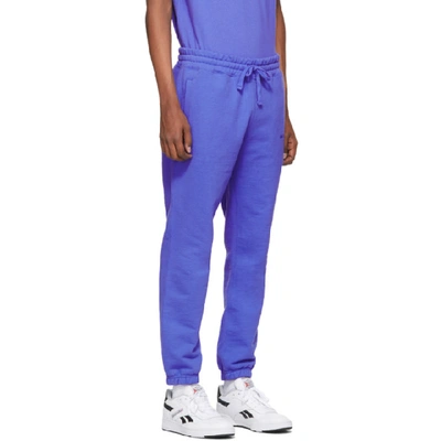 Shop Aimé Leon Dore Aime Leon Dore Blue French Logo Lounge Pants In Amp Blue