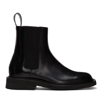 Shop Bottega Veneta Black Spatso Chelsea Boots In 1000 Black