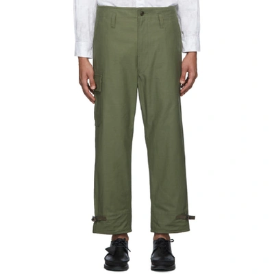 Shop Junya Watanabe Green Military Cargo Pants In 1 Green