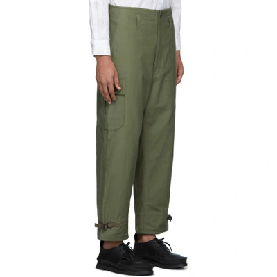 Shop Junya Watanabe Green Military Cargo Pants In 1 Green