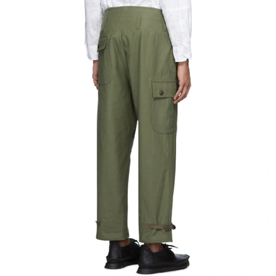 Shop Junya Watanabe Green Military Cargo Pants In 1 Green