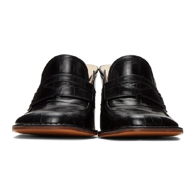 Shop Loewe Black Loafer 90 Heels In 1100 Black