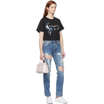 Shop Givenchy Blue Distressed Jeans In 420 Blue